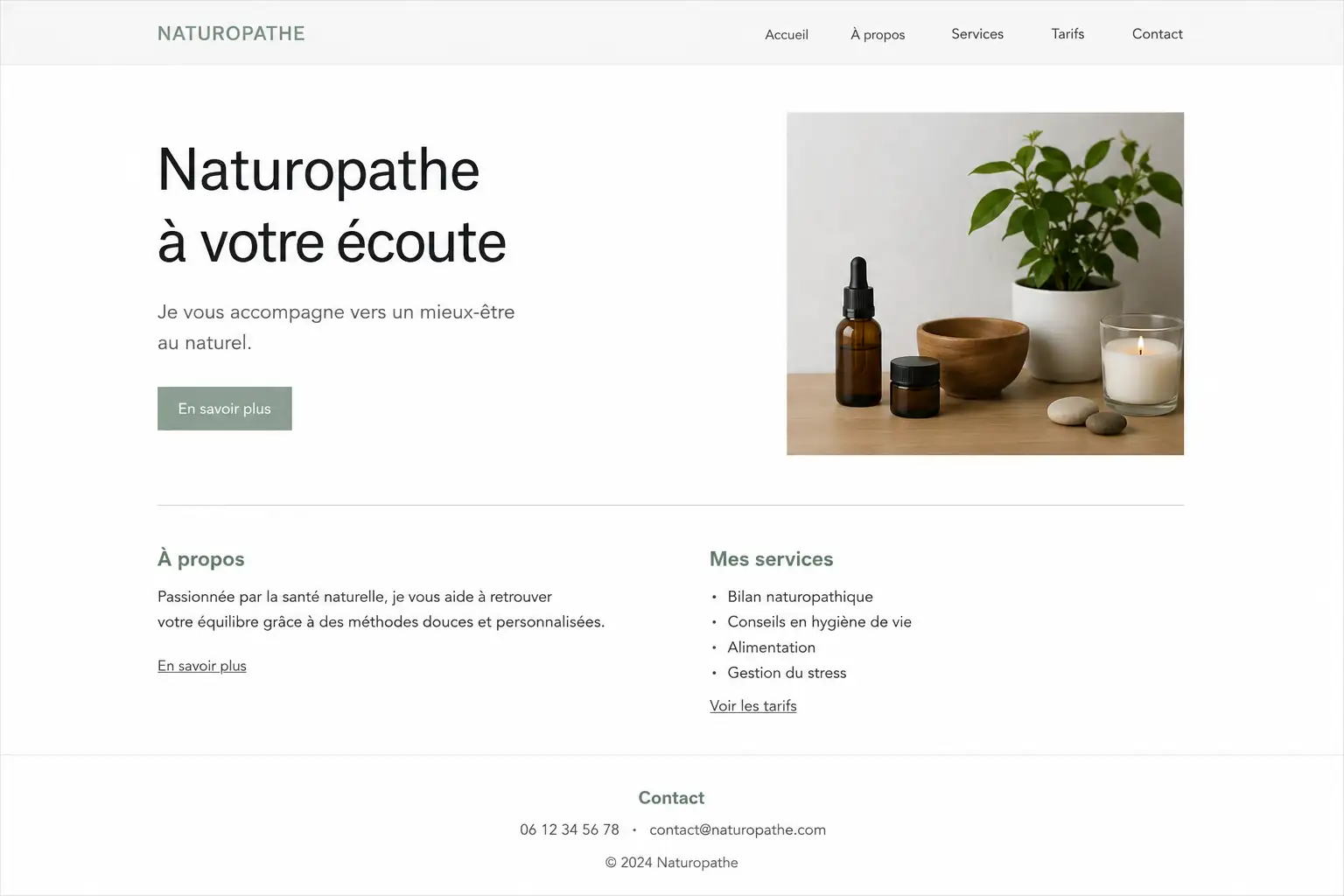 Exemple de site peu rassurant