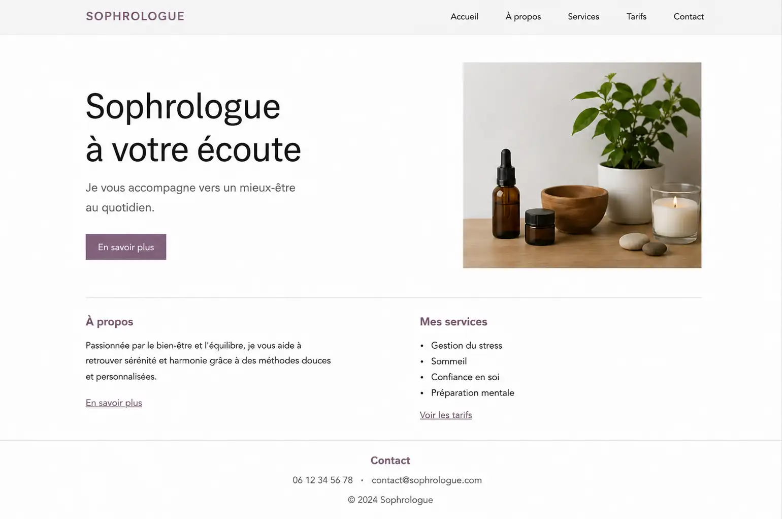 Exemple de site peu rassurant